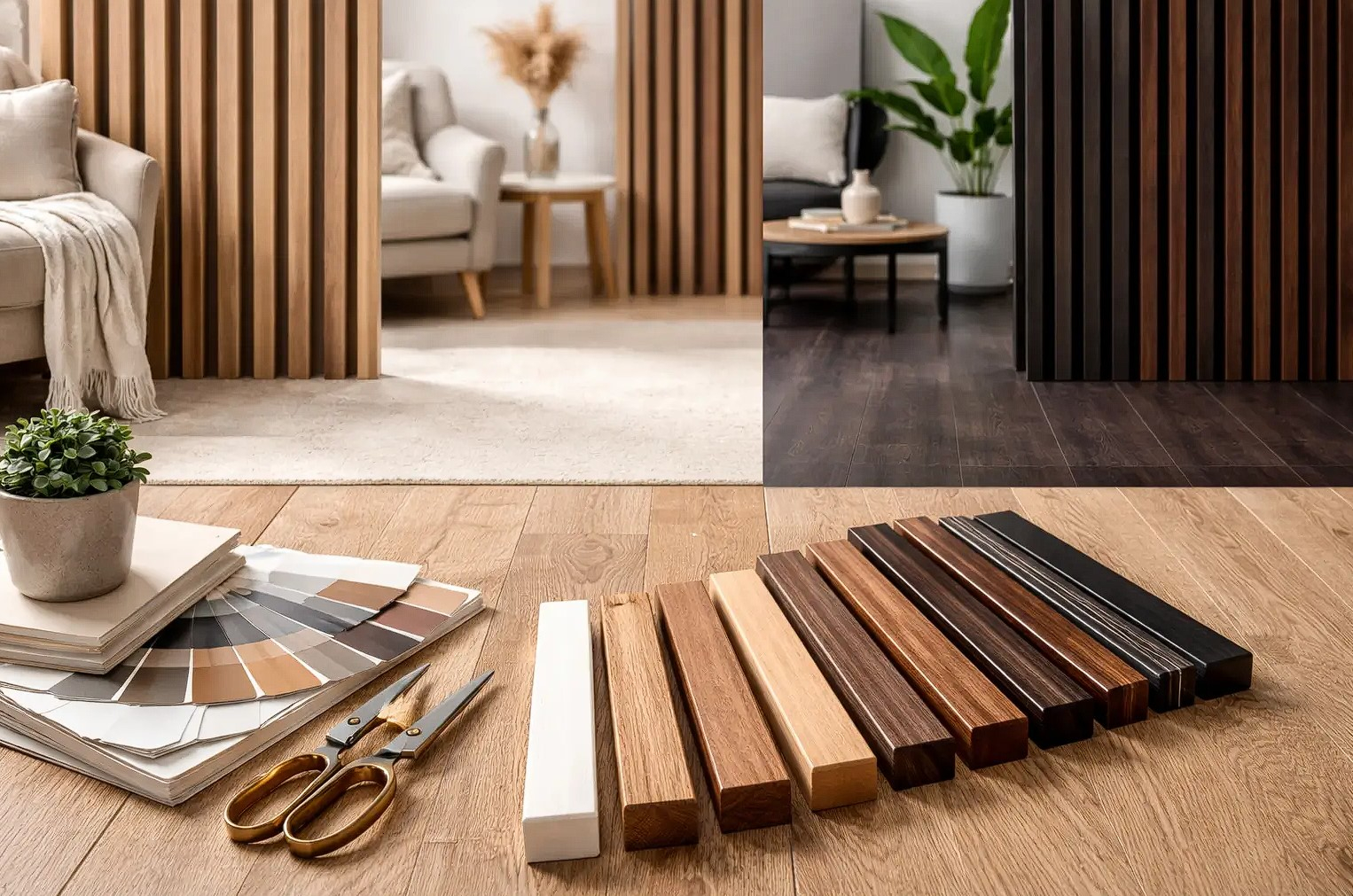 Dopasowanie koloru lameli do podłogi